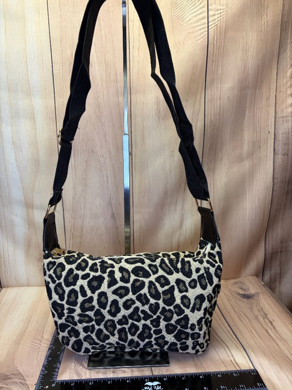 Animal print crossbody bag